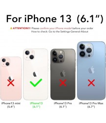 Phone Case Design Australia Compatible with iPhone 13 Case 6.1, Slim Liquid Silicone 3 Layers Full Covered Soft Gel Rubber Case Cover 6.1 inch-Space Gray Space Gray
